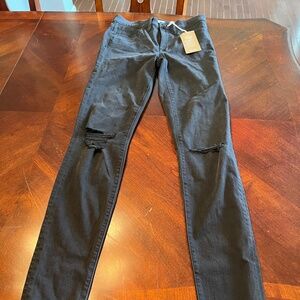 Madewell Black 9" High Rise Skinny Jeans 28TL NWT